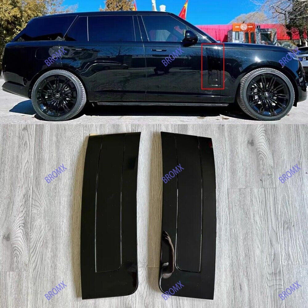 Door Side Vents Cover Moulding Trim Fit For LR for Range Rover L460 2023-2025 Black