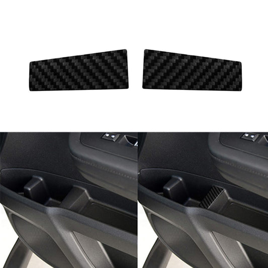 2X Carbon Fiber Front Door Cup Holder Storage Trim for Honda Ridgeline 2017-2020