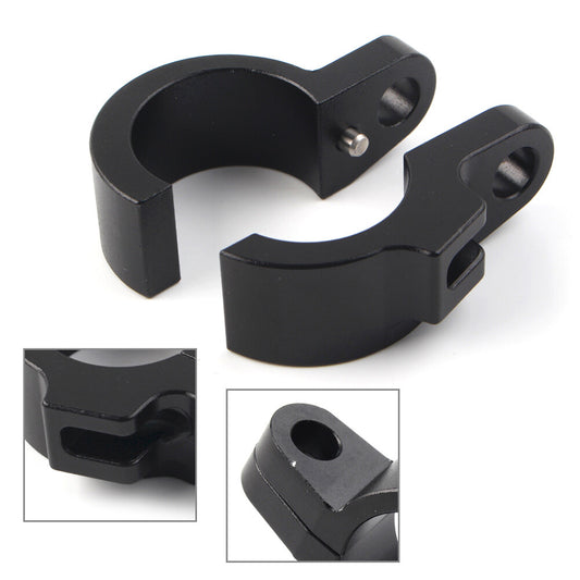 CNC Front Brake Hose Clamp Line Holder Black Fit for HONDA CR80R CR85R CR125R CR250R