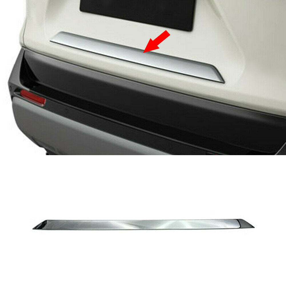 for Toyota RAV4 2019-24 Chrome Rear Trunk License Lid Bottom Molding Cover Trim