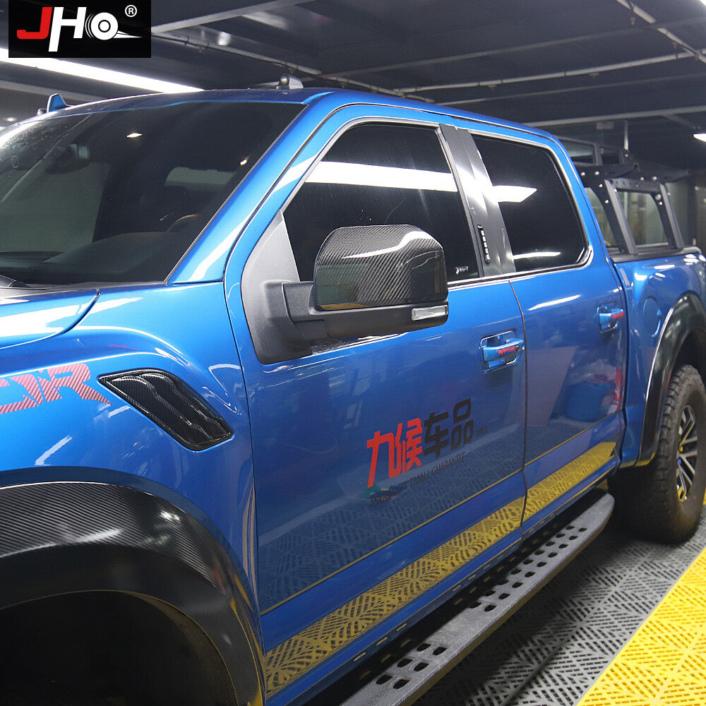 new Real Carbon Fiber L+R Side Mirror Cover Trim for Ford F150