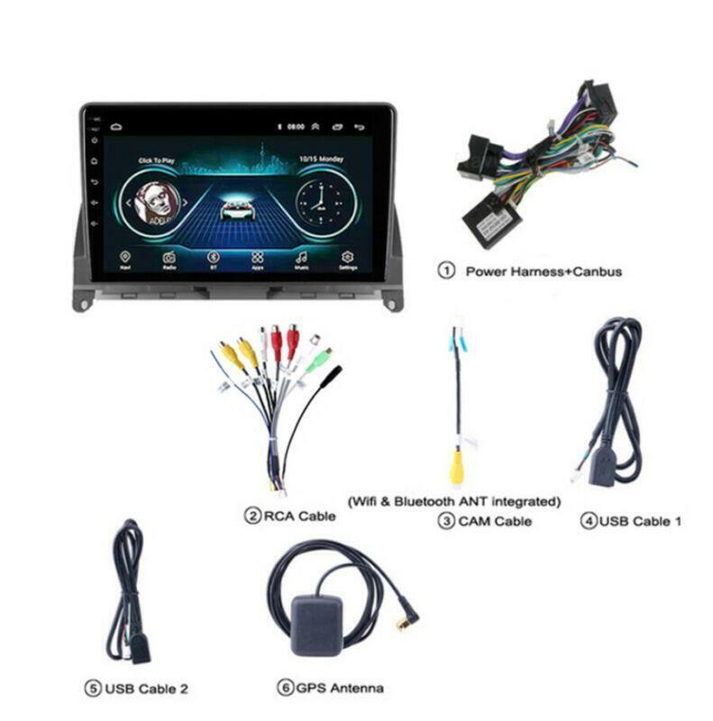 9 Android 10.1 1+16GB Car Stereo Radio GPS for Mercedes-Benz C Class W204 S204