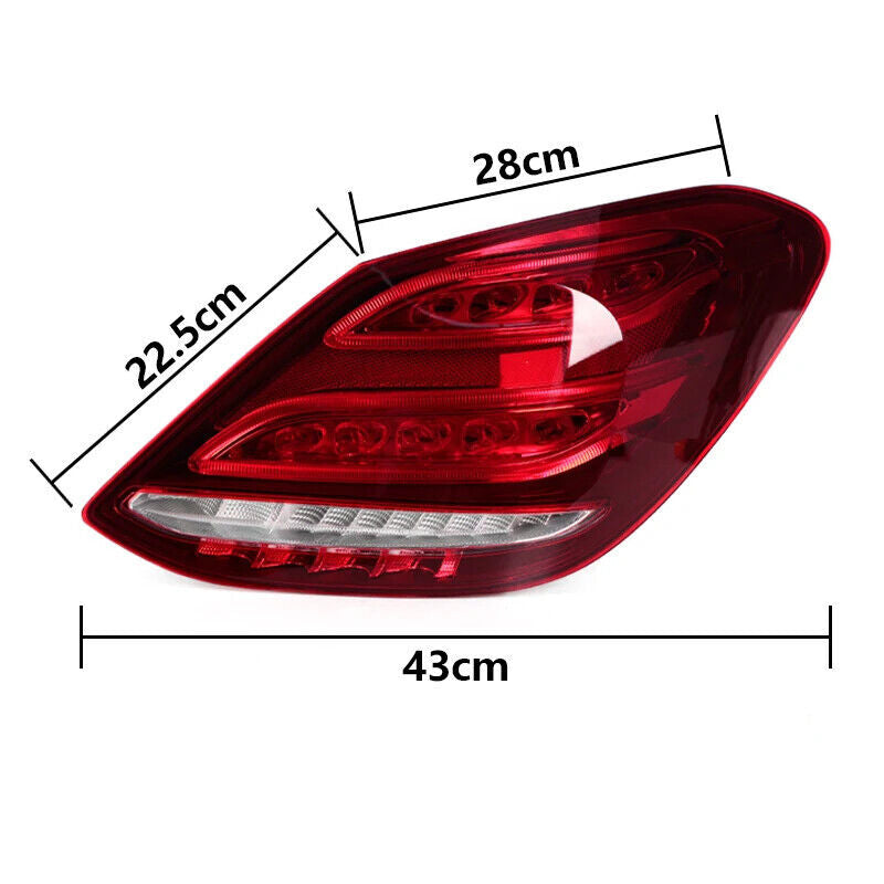 Left Rear Tail Lights for Mercedes-Benz C-class W205 2014-2018 Turn Signal Light
