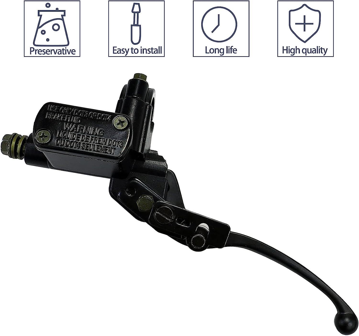 7/8 Left Hydraulic Brake Master Cylinder Lever Pump Replace for 50cc 70cc 90cc