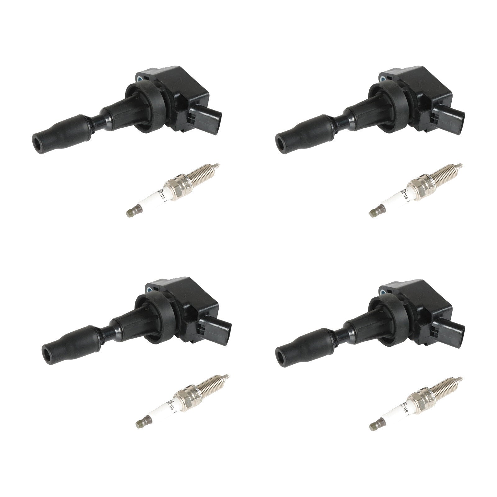 4x Ignition Coils+ 4x Iridium Spark Plugs for 17-20 for Hyundai for Elantra 1.6L UF817