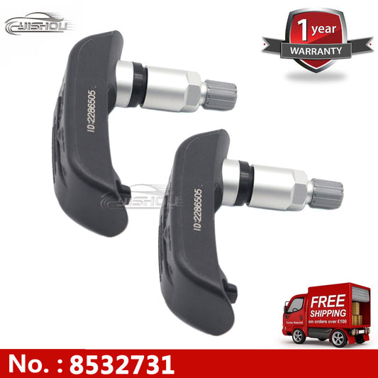 2 new TPMS tire pressure sensors (model 7694420) for BMW motorcycles (model 36318532731).