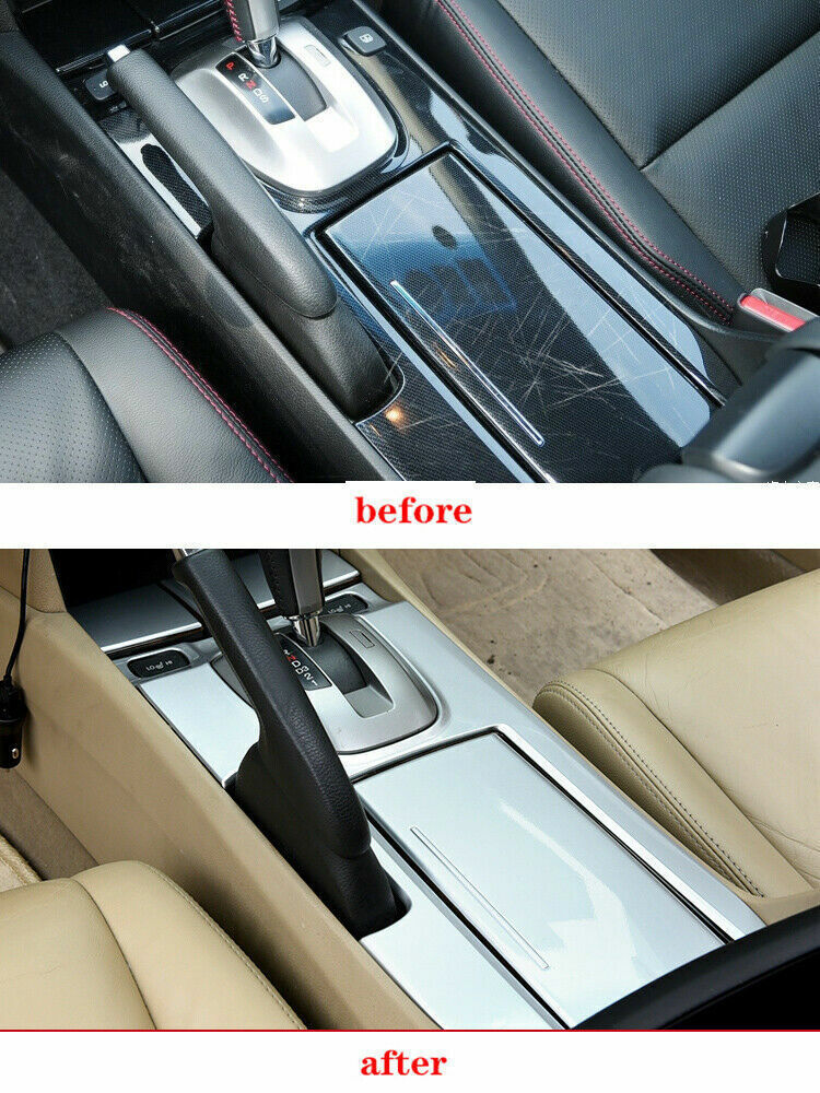 Middle Console Gear Shift Panel Trim for Honda Accord Crosstour 2008-2013 Silver
