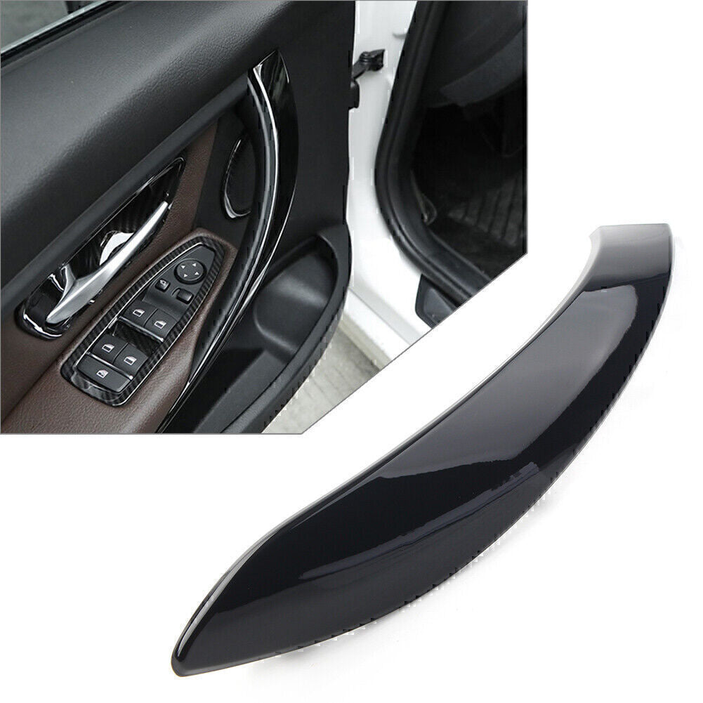 1x Glossy Black Left Inner Door Handle Panel Cover Trim for BMW 3 4 Series 3GT