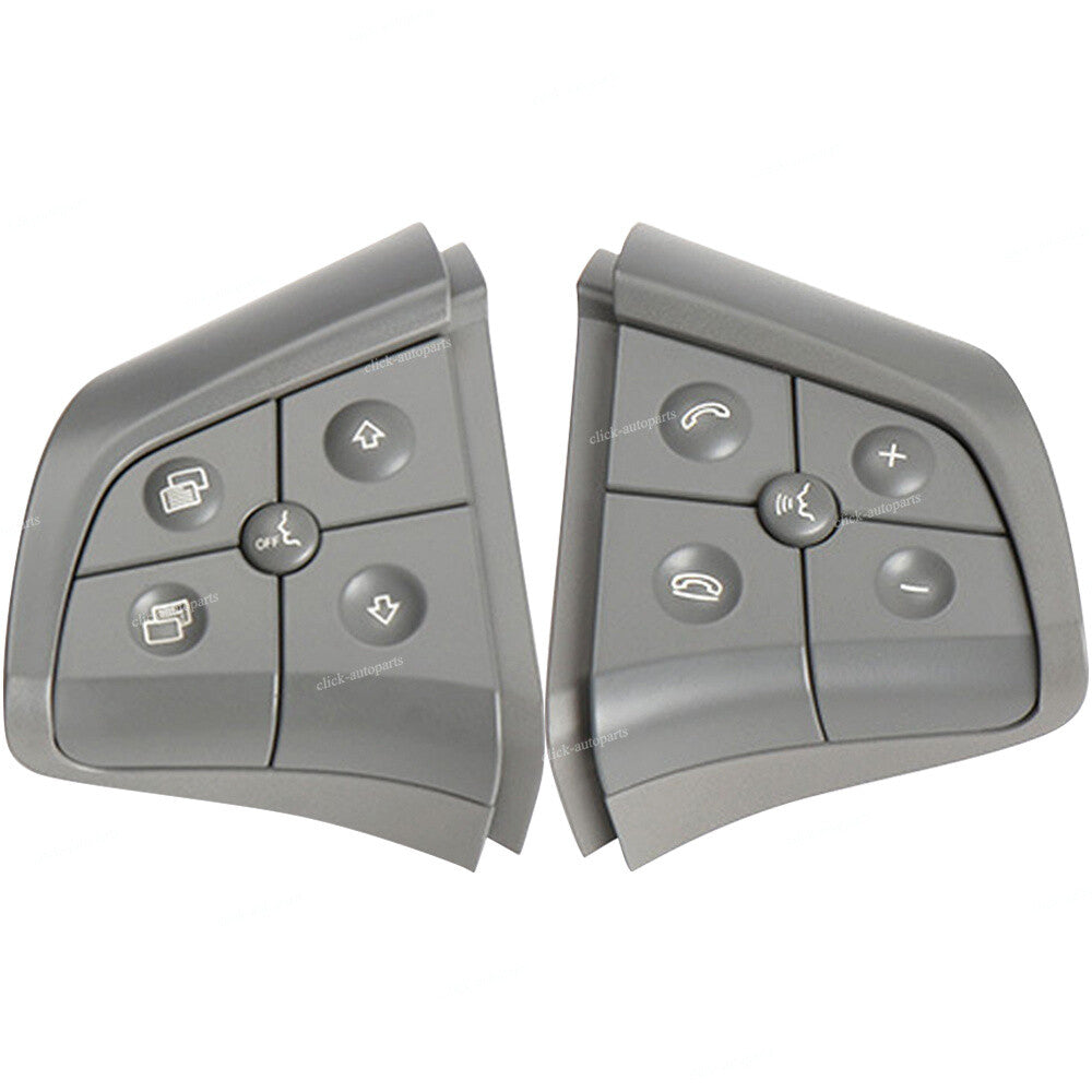 2X Steering Wheel Control Switch 5 Button Gray for Mercedes-Benz W164 W251 W245