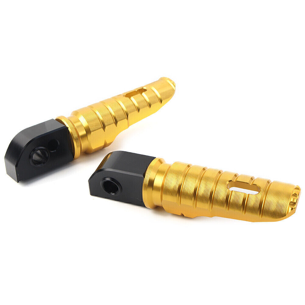 Fit Street Scrambler 900 T100 Pair Rear Footrests Foot Peg Rear Rest Pedal Gold