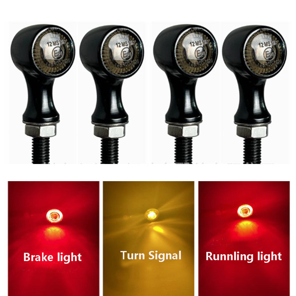 4pcs Motorcycle LED Bullet Turn Signal Brake Lights Blinker for Harley Universal