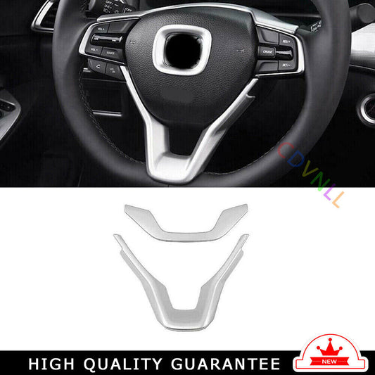Steering Wheel Frame Cover Trim 2X for Honda Accord 10th 2018-2022 Sliver Matte