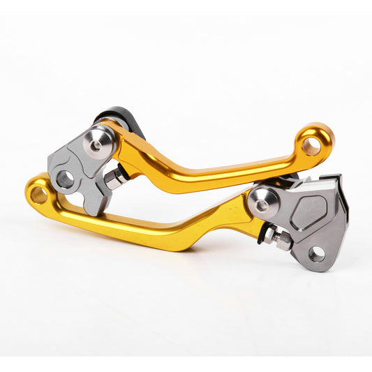 Fit for Kawasaki KX65 KX85 KX100 2001-2021 KX125 Pivot Clutch Brake Levers Gold US