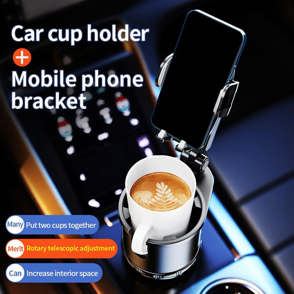 Upgraded Accessory 360¡ã Adjustable Car Mount Cup Cradle Holder for Cell Phone
