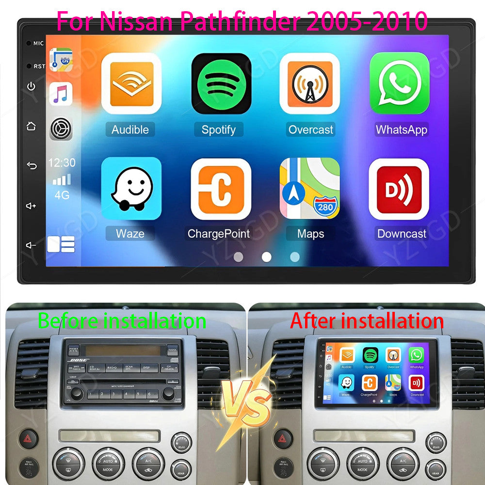 7 for Nissan Pathfinder 2005-2010 Car Radio Stereo Android 14 Carplay GPS WIFI