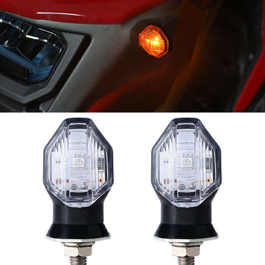 2x LED Blinker Licht Blinker Bernstein Kontrollleuchte Motorrad Universal 12V