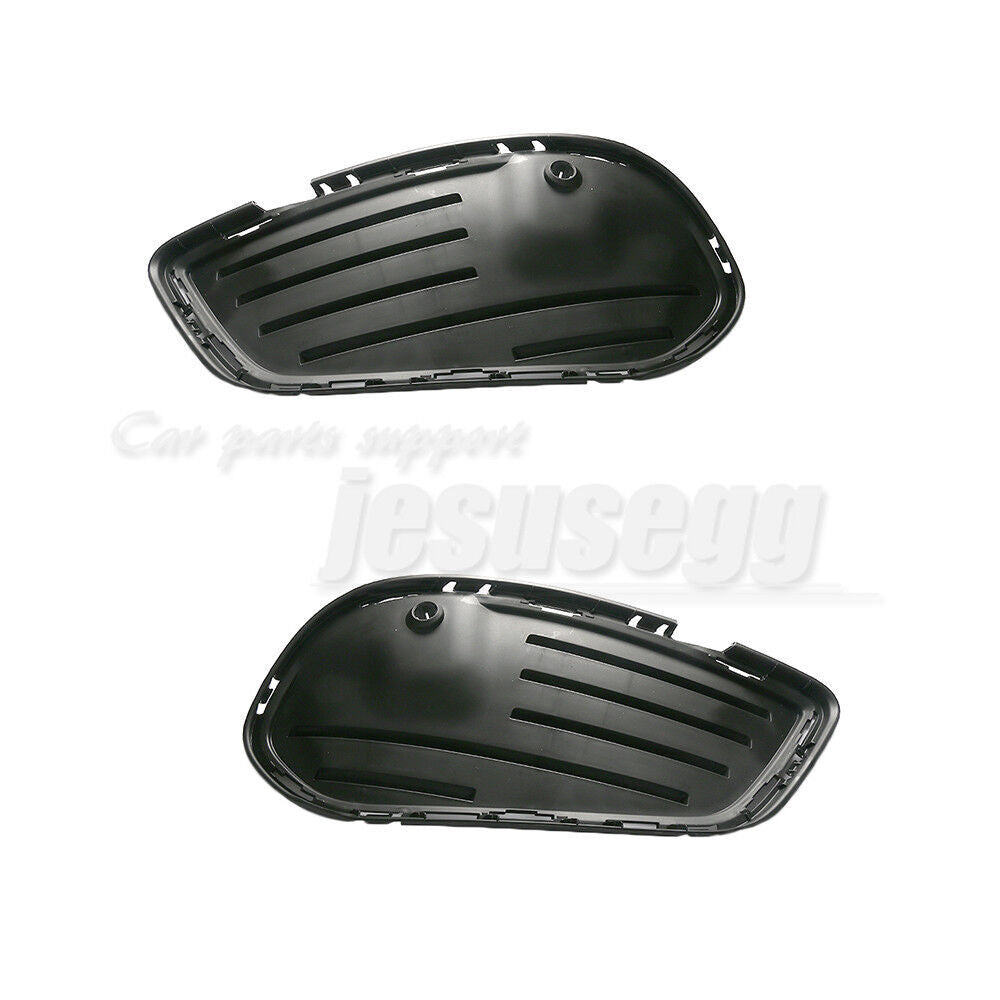 2Pcs Front Bumper Fog Grille Cover Fit for Mercedes-Benz C-Class W205 2015-2016