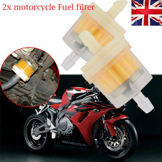 2x For Car Motorcycle for Honda Fuel Filter Inline Petrol Filter for 6mm  8mm