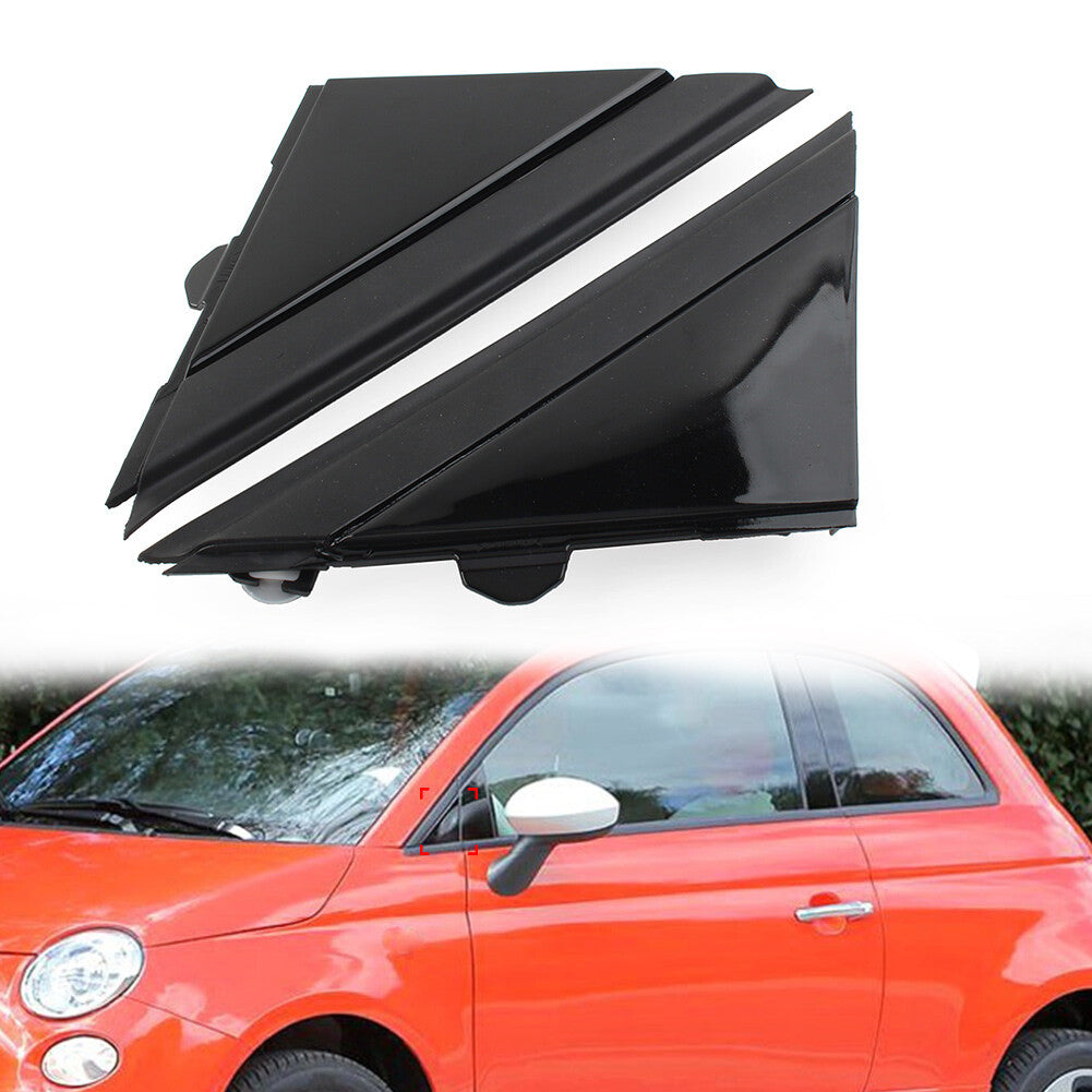2pcs Car Door Mirror Flag Covers for Fiat 500 2012-2019 1SH17KX7AA 1SH16KX7AA
