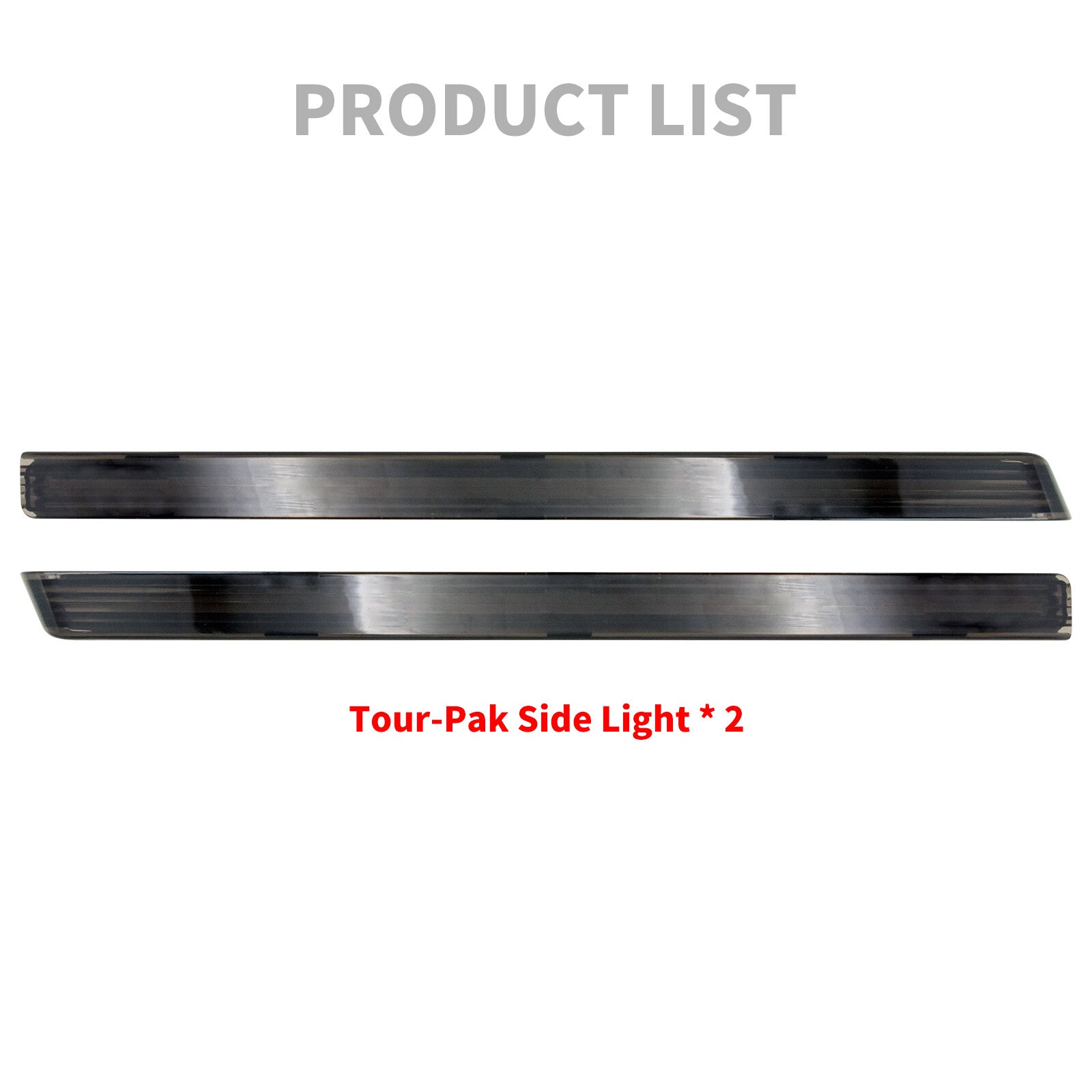Smoke Pack Accent Side Marker LED Light for Harley Tour Pak Electra Road Glide