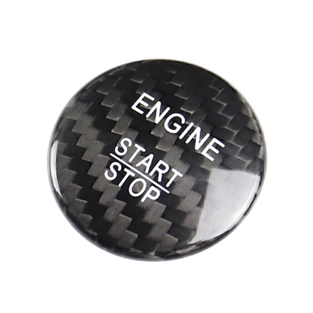 Fit for Mercedes A B C E GLE GLC CLA BLK Carbon Fiber Engine Start Stop Button Cover
