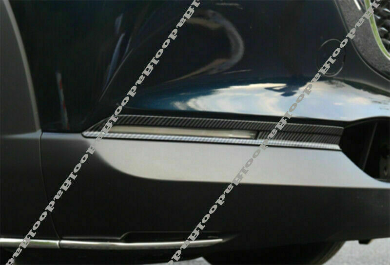 for Mazda CX-30 2020-2024 Carbon Fiber ABS Front Bumper Fog Light Trims Decorate