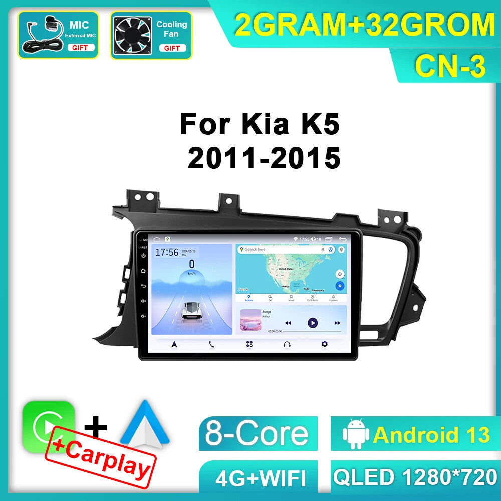 Car Radio CarPlay for Kia for K5 Optima 2011-2015 GPS Auto Multimedia Player Screen