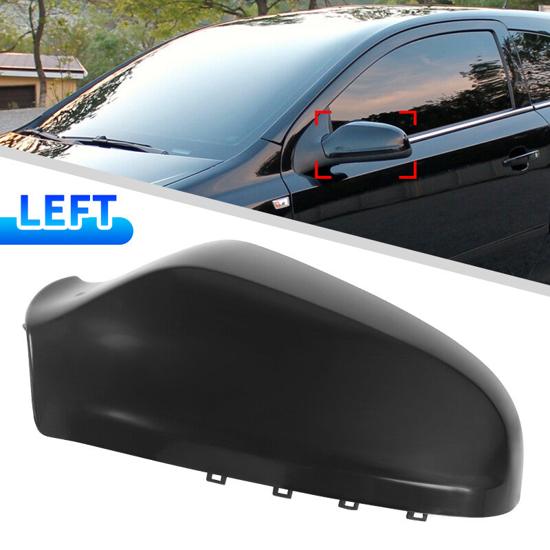 Door Wing Mirror Cover Cap Black Left Driver for Opel for Vauxhall Astra H 2004-2009