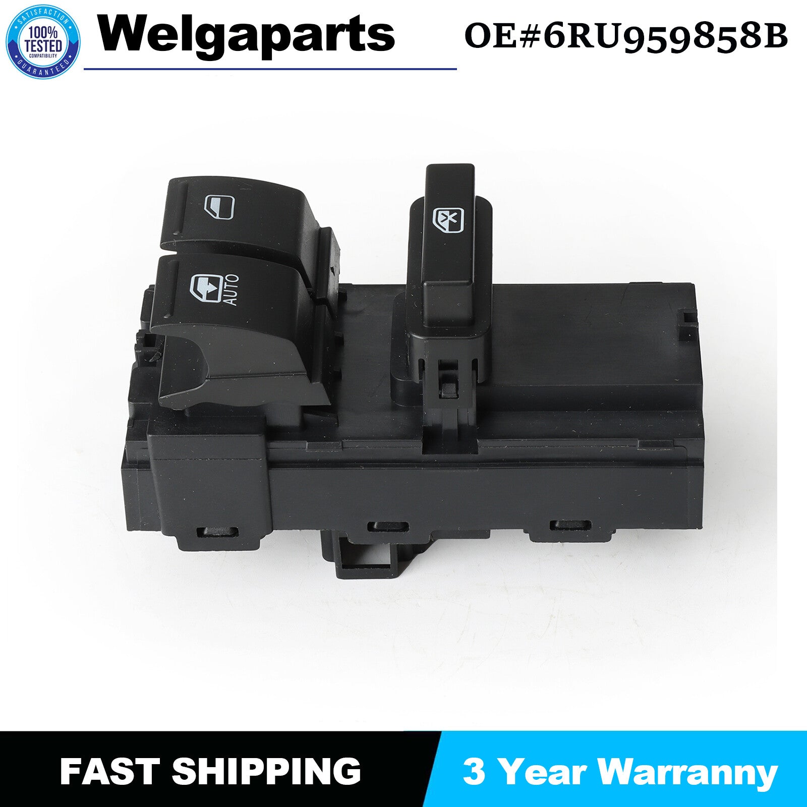1PC New 6RU959858B for VW Polo Derby Vento 2011-2022 Power Window Switch