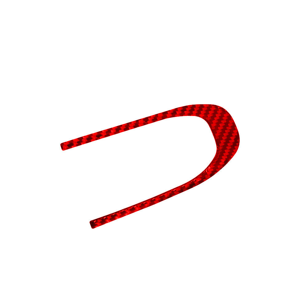 Red Carbon Fiber Dimming lights Button Frame Cover for Hyundai for Veloster JS 19-22