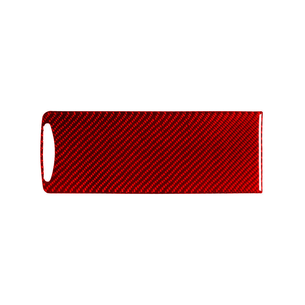Red Carbon Fiber Cup Holder Panel Cover Trim For Land for Range Rover Sport 2014-17