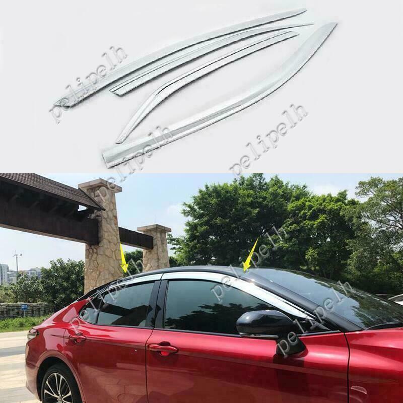 for Toyota for Camry 2018-2023 silver Window Wind Visors Rain Guard Vent Deflectors