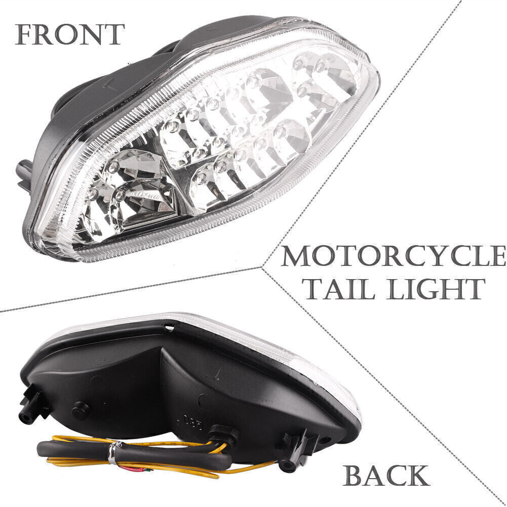 Rear Tail Brake Light Turn Signals Clear Lens for Suzuki DL650 V-Strom 2004-09