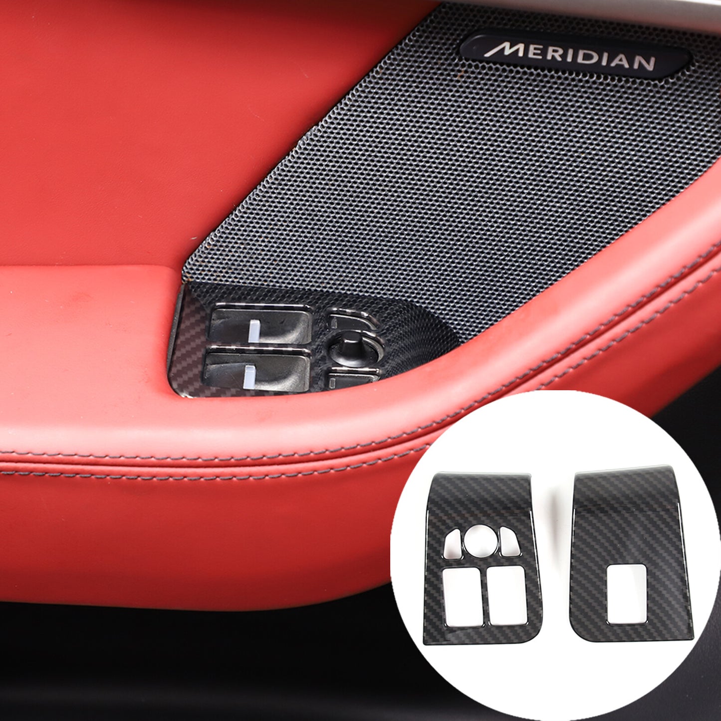 8-Piece Pack of ABS Carbon Fiber Exterior Door Handle Covers for Tacoma 2015-22 USA