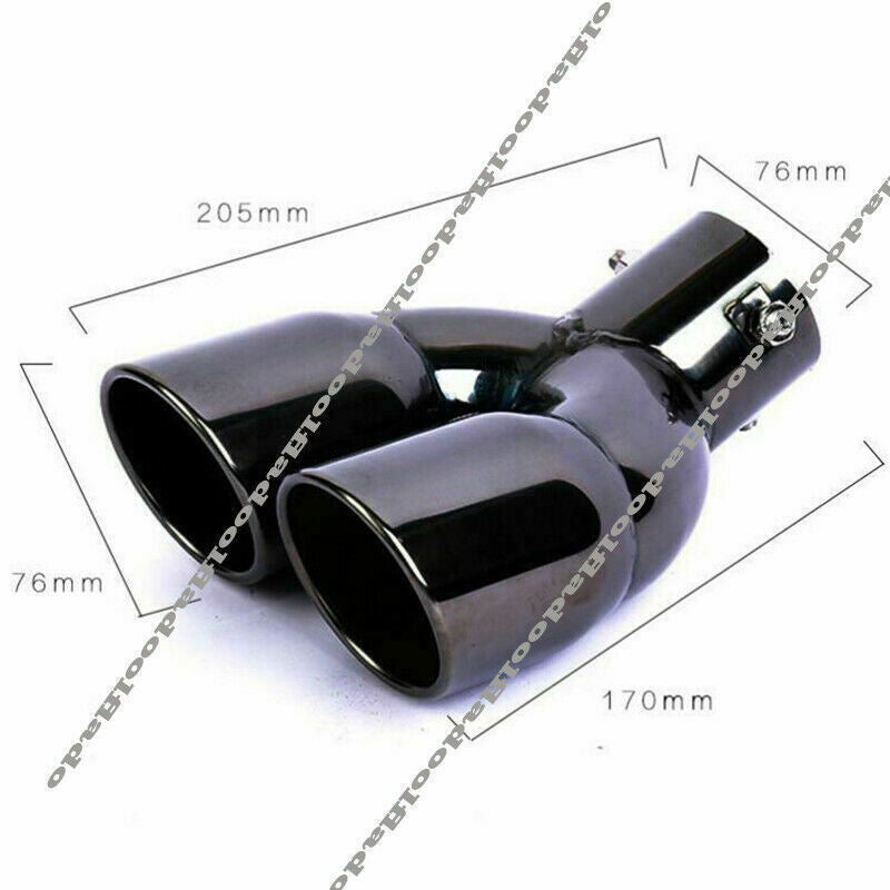 for Toyota Highlander 2020-23 BLACK Exhaust Muffler Tail Pipe Tip Tailpipe Trim