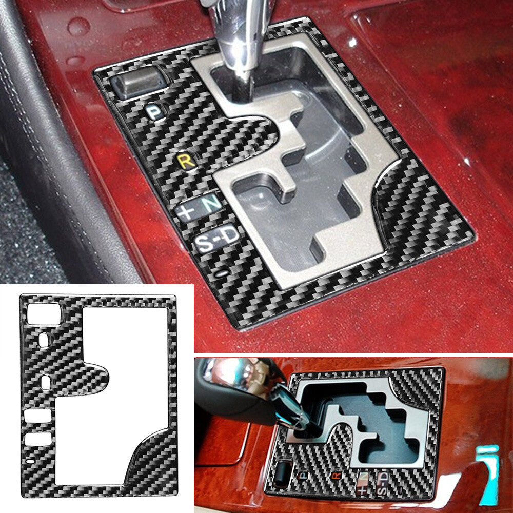 Soft Carbon Fiber Interior Central Gear Shift Panel Cover For Luxus GS 2006-2011