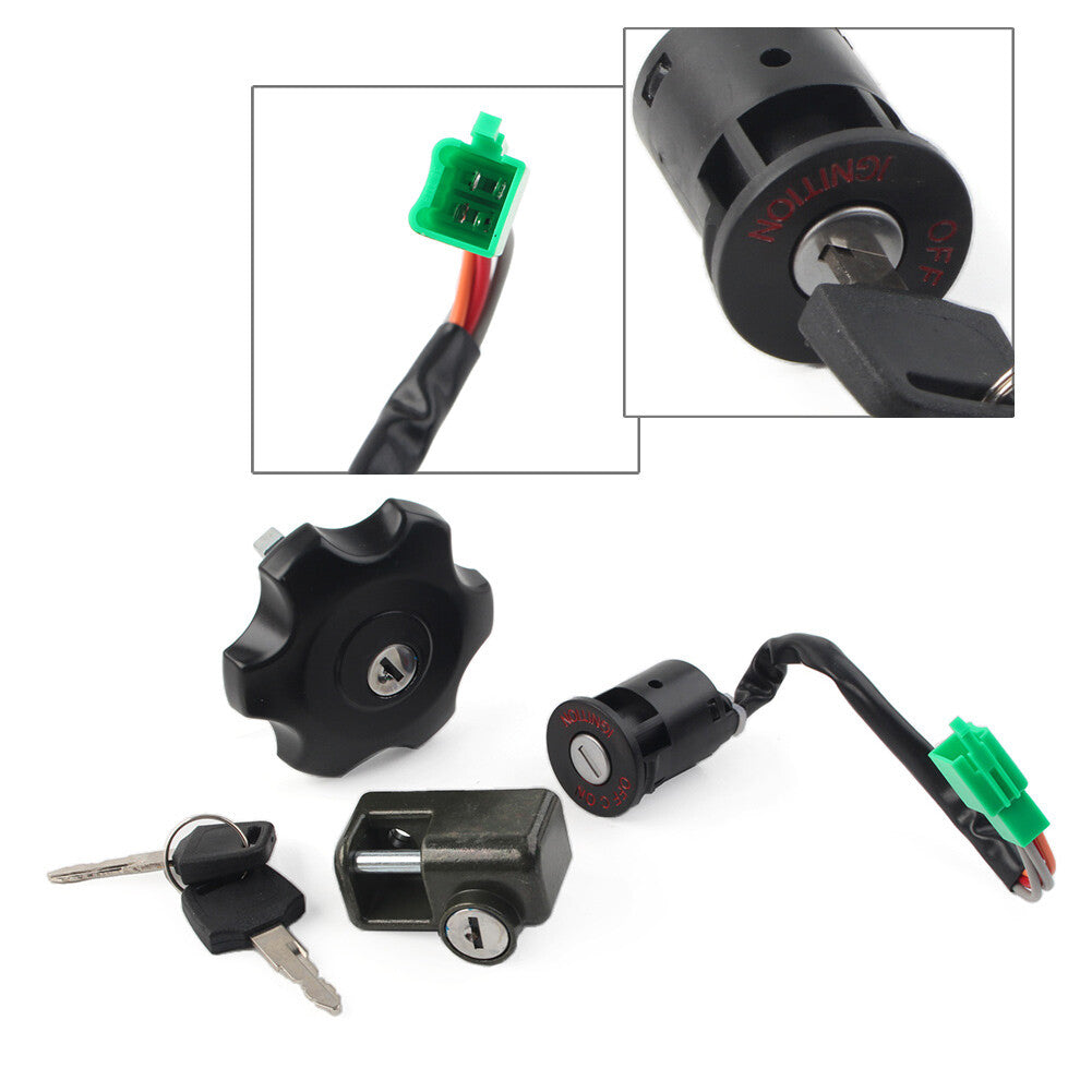 for Suzuki DRZ400SM 2005-2022Ignition Key Switch Gas Cap Lock Set