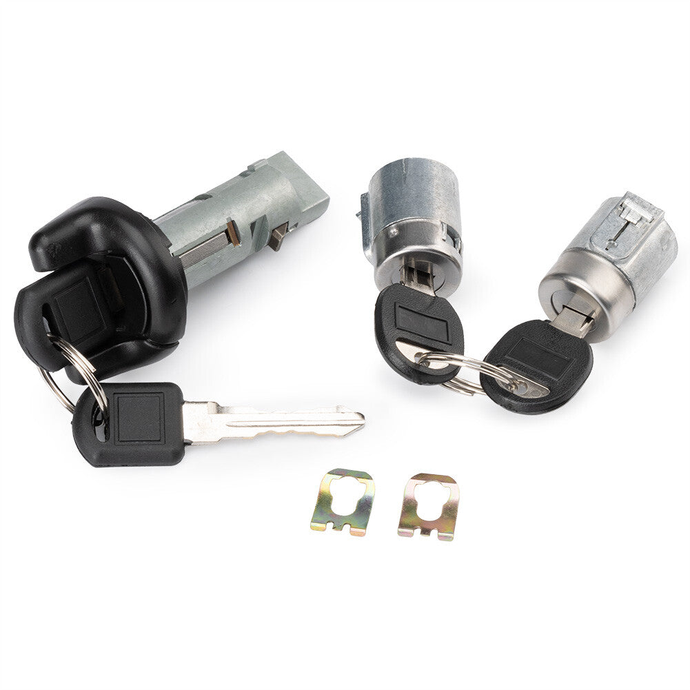 IGNITION SWITCH DOOR LOCK CYLINDER for GMC for Chevy KEYED ALIKE 2 KEYS 702671