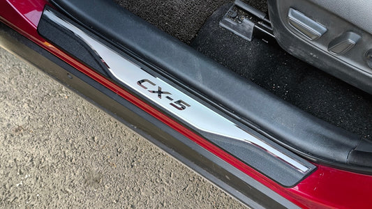 for Mazda CX-5 2024 Car Accessories Door Sill Protector Scuff Guard Cover Trims