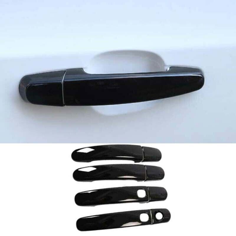 Gloss Black for Ford Escape 13-19 Exterior Side Door Handle for Smart Cover Trim 8X