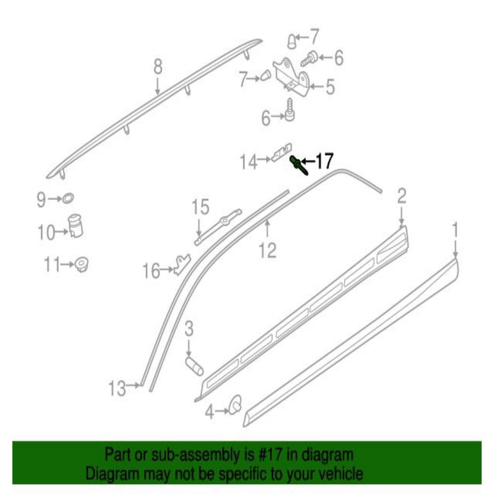 WHT006918 x1 New for Volkswagen Part for VW [Year Range]