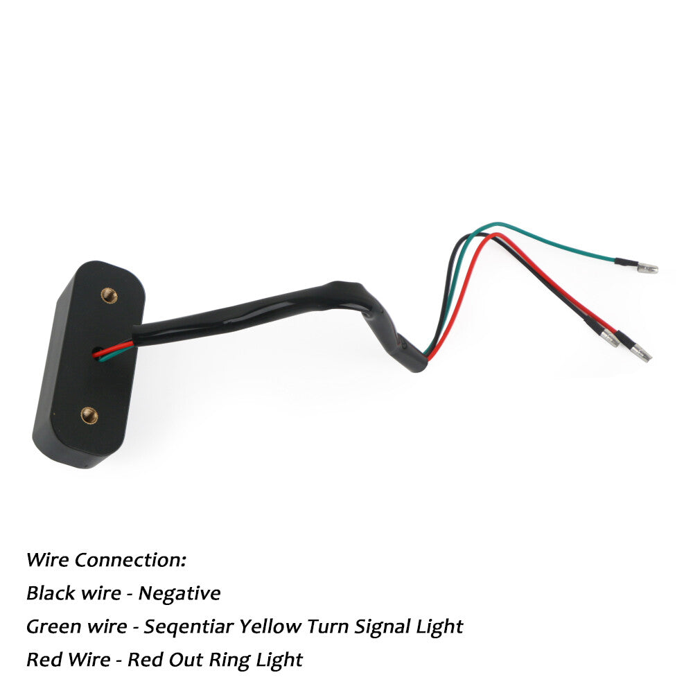 Two handlebar LED turn signal flashing running lights for Harley Sportster