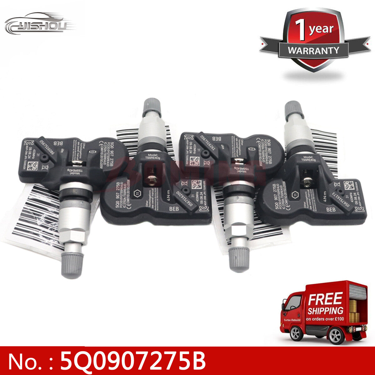 4x5Q0907275B 5Q0907275 TPMS sensor suitable for Audi , for Skoda , for Volkswagen , for Porsche , for Bentley , for Ferrari