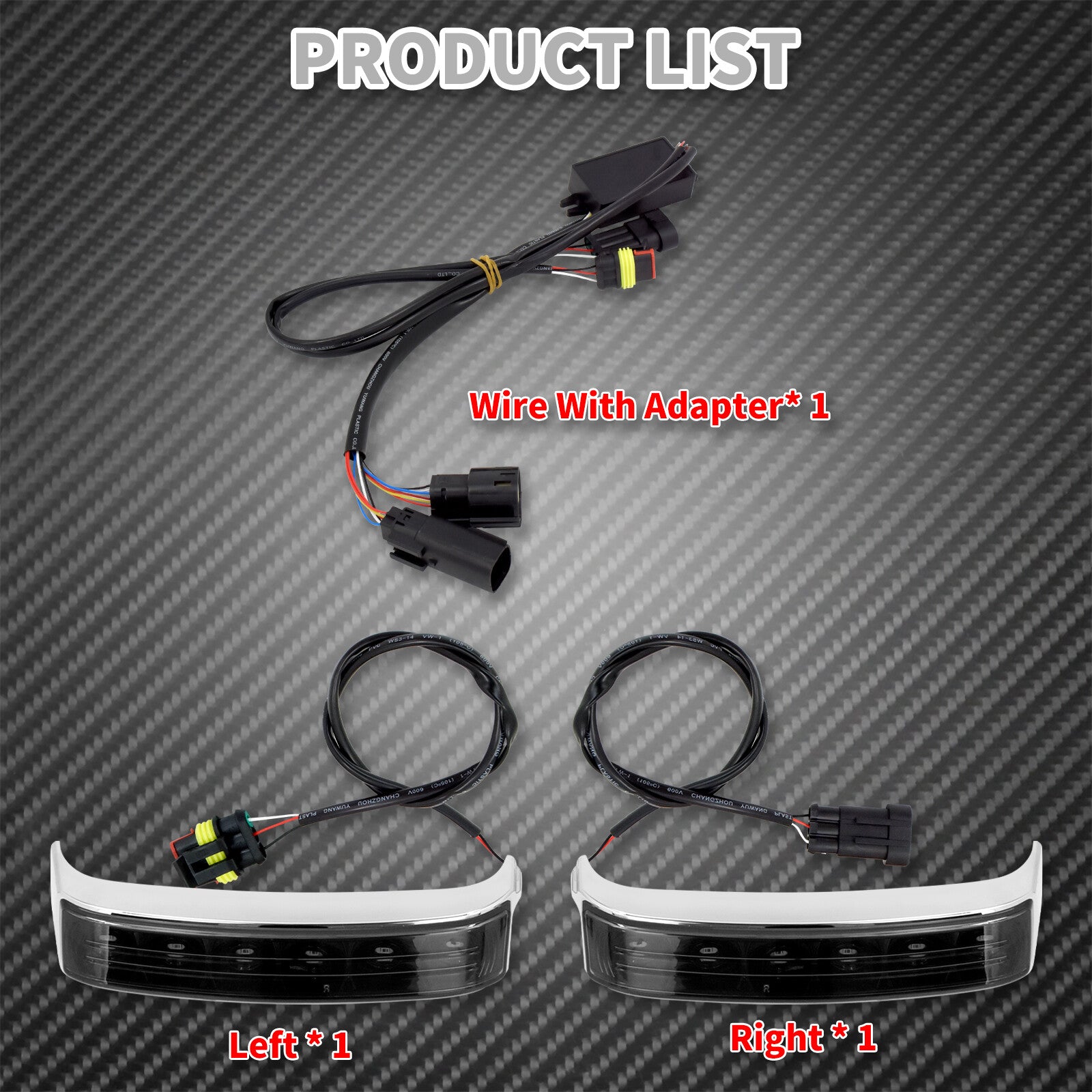 LED Saddle bag Run/Brake/Turn Lamp Light Chrome House Red Len for Harley 2014-23