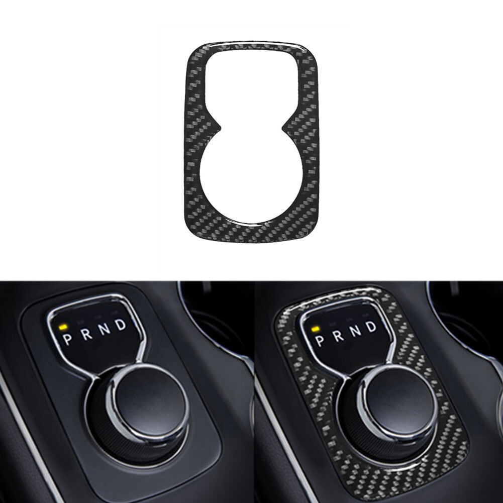 Carbon Fiber Gear Selector Rotary Shifter Cover Trim for Dodge Durango 2014-2020