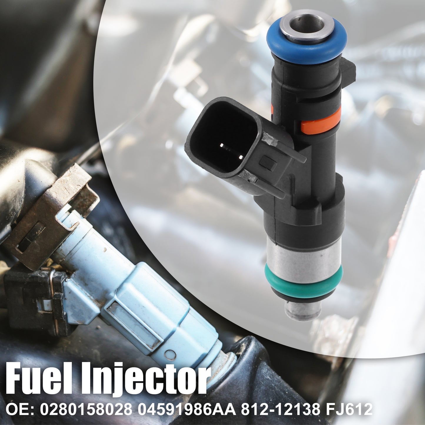 0280158028 04591986AA 812-12138 Fuel Injector Nozzle Flow Matching for Dodge