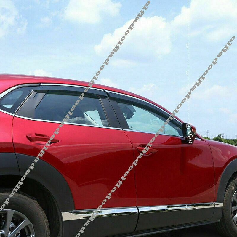 Window Visor Door Cover Vent Sun Shade Rain Guard Trim for mazda CX-30 2020-2022