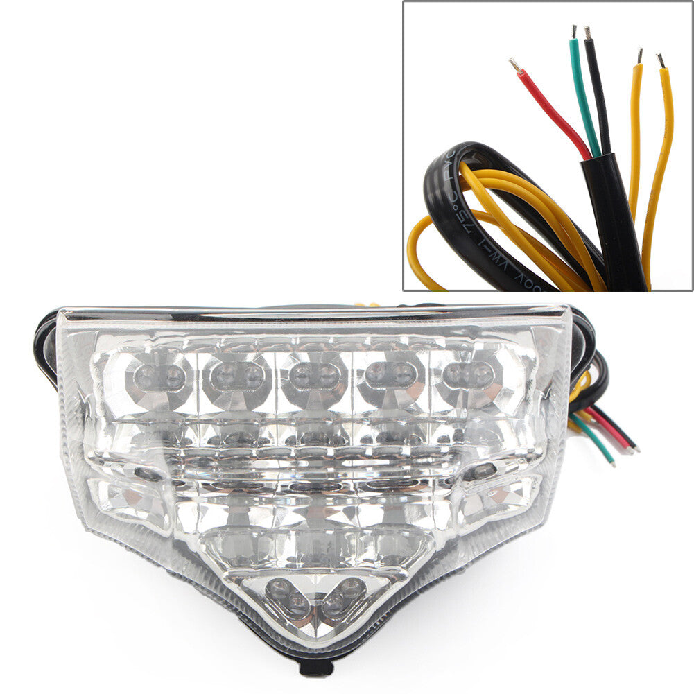 Rear Taillight Brake Turn Signal Assembly for Yamaha FZ600 FZ6 FAZER Clear