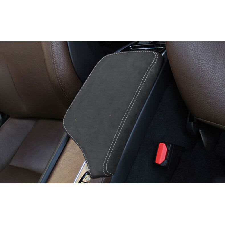 for Volvo S90 2017-2022 Black Suede Central Console Armrest Box Trim Holster