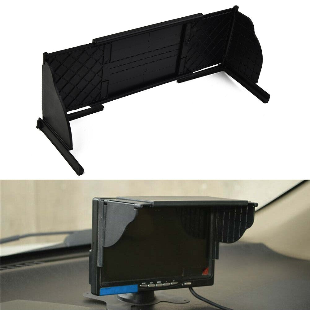 Black GPS Sunshade Lens Hood Anti-Glare Car Navigation Protective Case for 8-inch GPS Navigation Lens